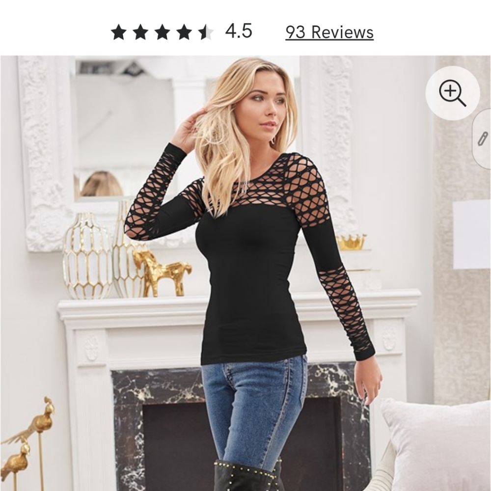 Seamless Mesh/Netted Top